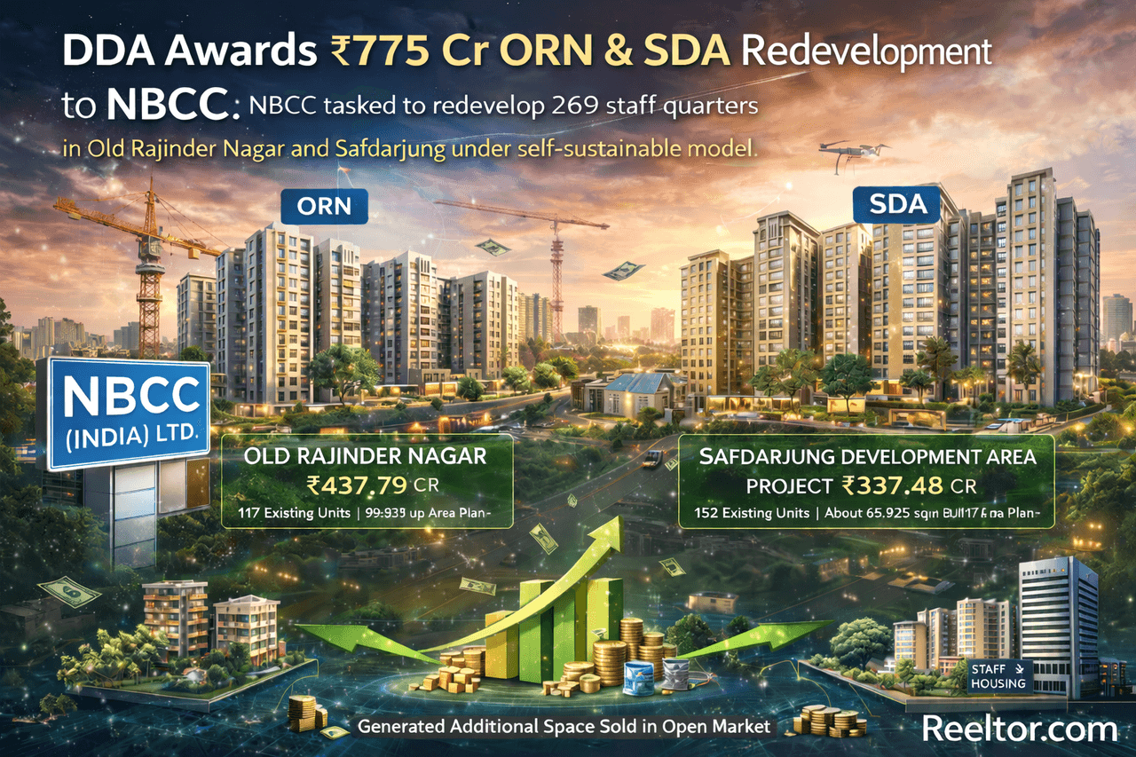 DDA Awards ₹775 Cr ORN & SDA Redevelopment to NBCC