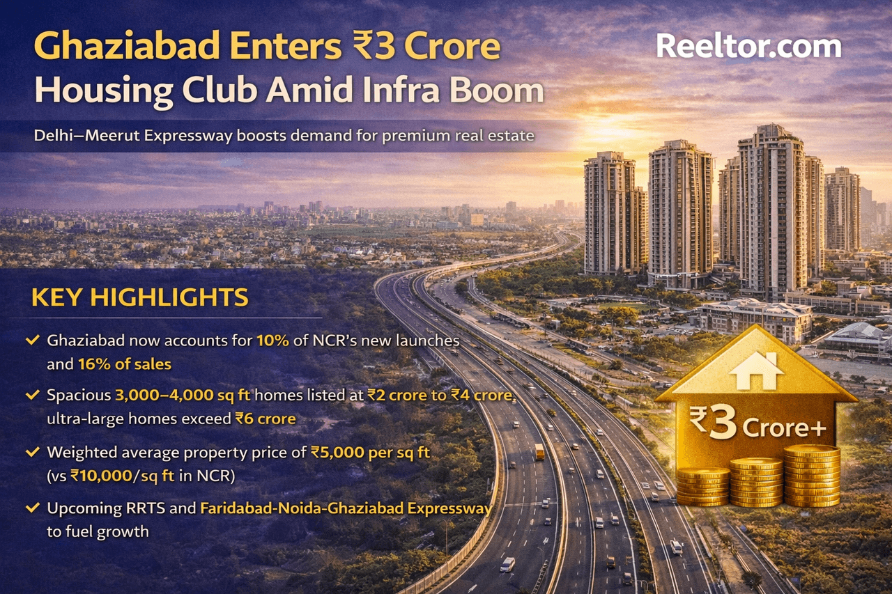 Ghaziabad Enters ₹3 Crore Housing Club Amid Infra Boom