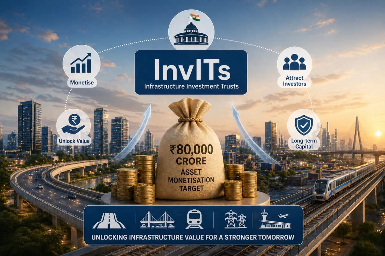 Government Eyes InvIT Model to Boost ₹80,000 Crore Monetisation Push