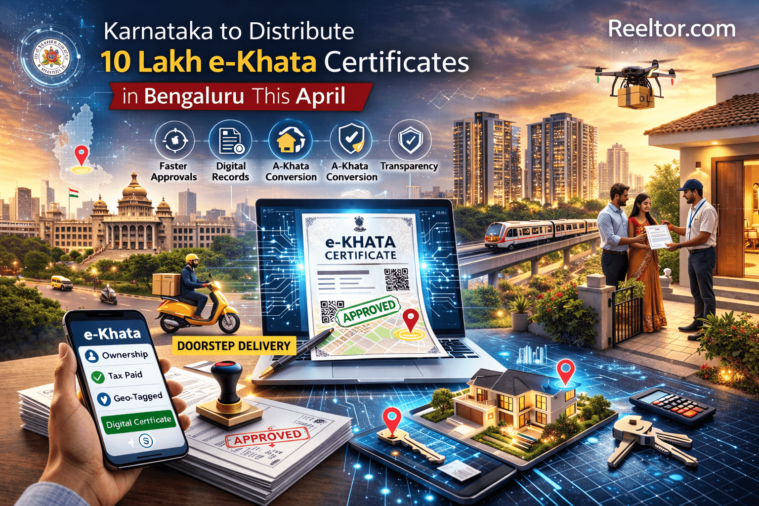 Karnataka to Issue 10 Lakh e-Khatas in Bengaluru