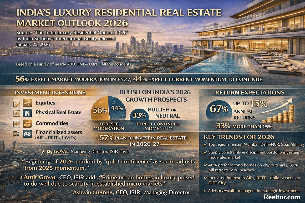 Nearly half of India’s wealthy expect luxury housing market to moderate in FY27