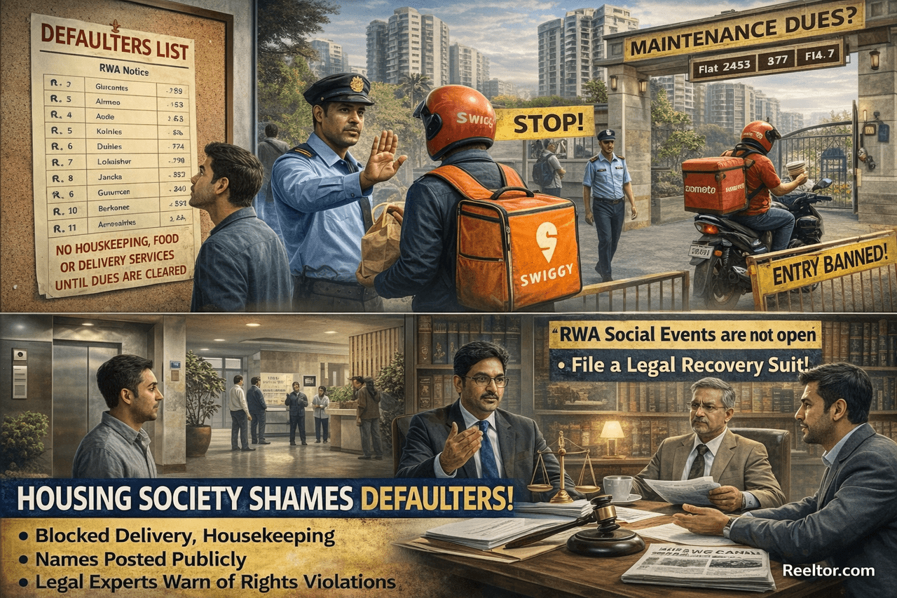 Public shaming over dues: Can housing societies suspend food delivery and housekeeping for defaulters? Experts weigh in